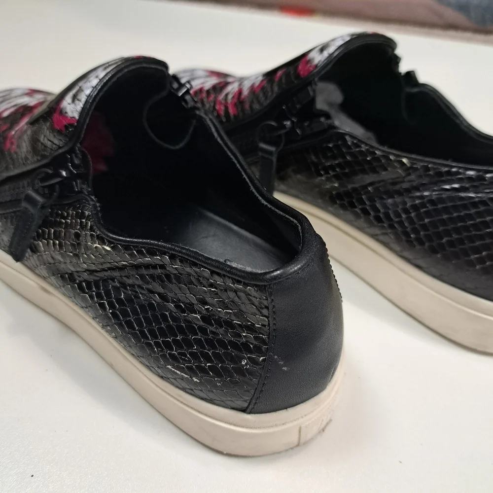 Giuseppe Zanotti Design London Moc Donna Embossed Snake Skin Womens .size 38 1/2